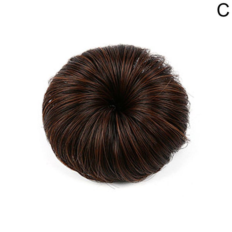 Children's bun hairstyle, baby wig hair accessory, single flower hair accessory, matte silk, in stock.